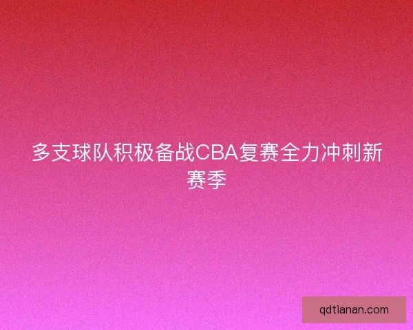 多支球队积极备战CBA复赛全力冲刺新赛季